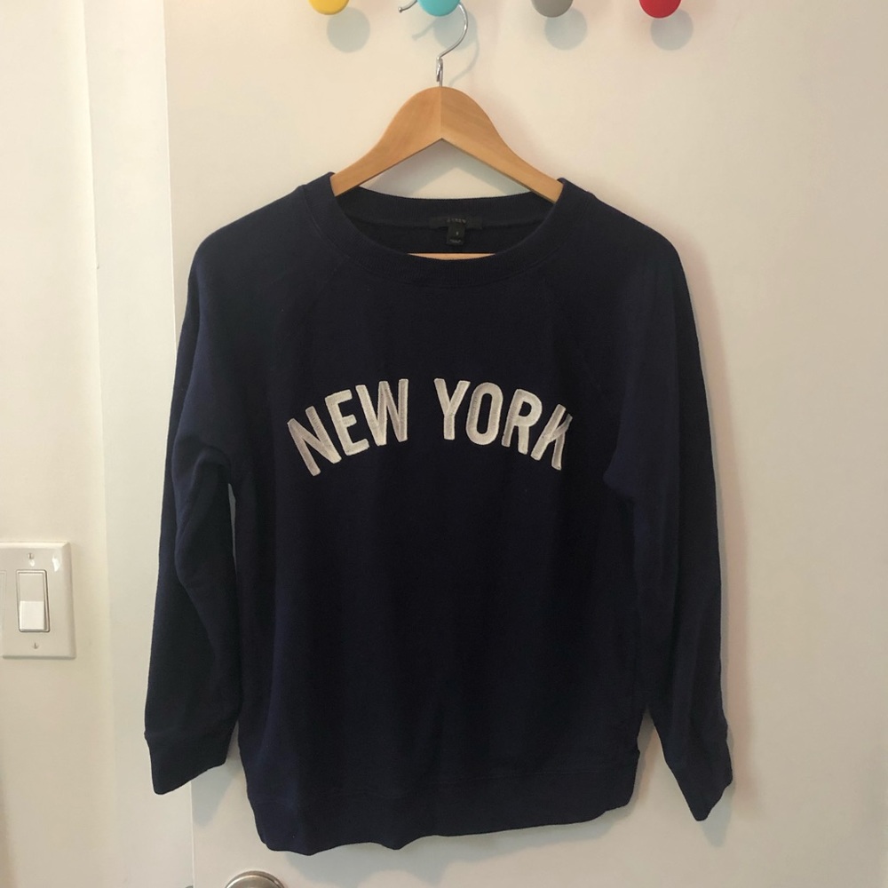 j. crew new york pullover sweatshirt